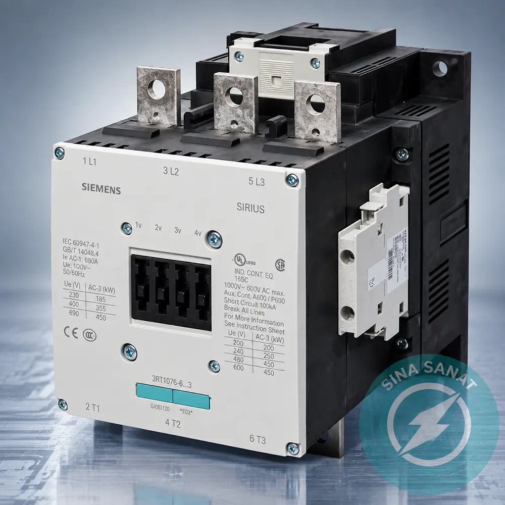 3RT1054-6AP36 کنتاکتور زیمنس مدل 3RT1054-6AP36