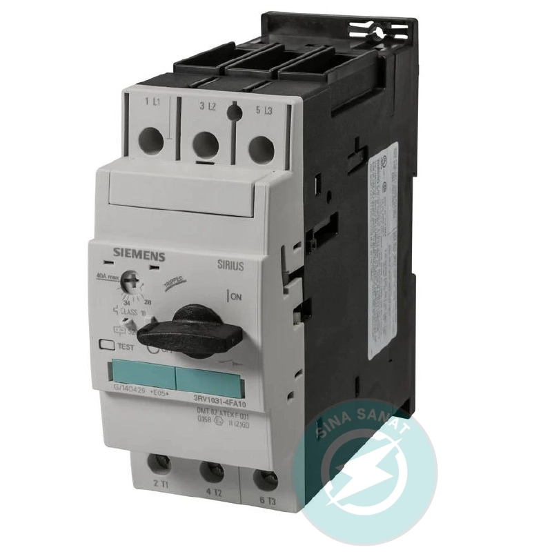 siemens-3rv1031-4fa10-2.webp کلید حرارتی زیمنس 28 - 40 آمپر کد 3RV1031- 4FA10 - تصویر 1