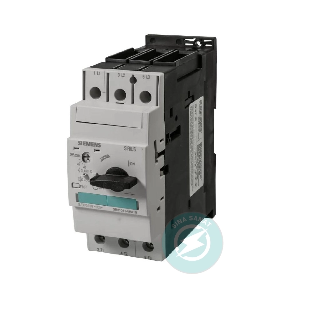 siemens-3rv1031-4ha10 کلید حرارتی زیمنس 40 تا 50 آمپر کد 3RV1031- 4HA10 - تصویر 1